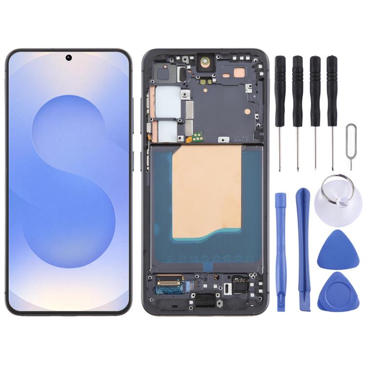 For Samsung Galaxy S25 SM-S931B OLED LCD Screen Digitizer Full Assembly with Frame