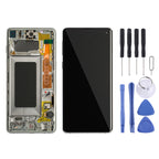 LCD Screen and Digitizer Full Assembly with Frame for Galaxy S10 4G — For Samsung Galaxy S10 4G (Frame)