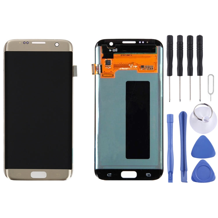 Original LCD Display + Touch Panel for Galaxy S7 Edge / G9350 / G935F / G935A / G935V — Blue