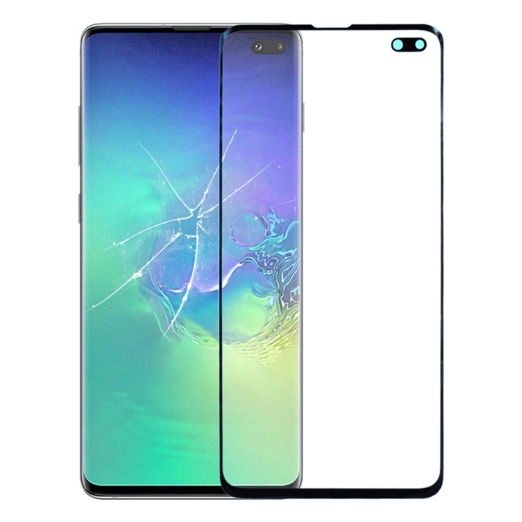 Front Screen Outer Glass Lens with OCA Optically Clear Adhesive, For Samsung Galaxy S10+