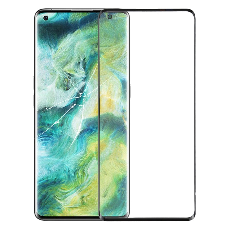 Front Screen Outer Glass Lens with OCA Optically Clear Adhesive, For OPPO Find X2