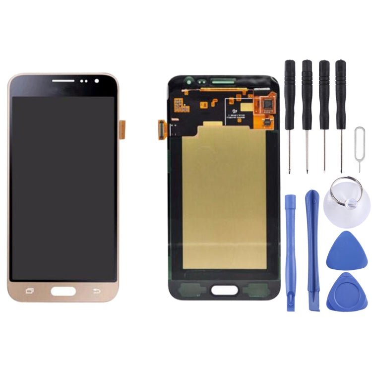 Original LCD Display + Touch Panel for Galaxy J3 (2016) / J320 & J3 / J310 / J3109, J320FN, J320F, J320G, J320M, J320A, J320V, J320P — Gold