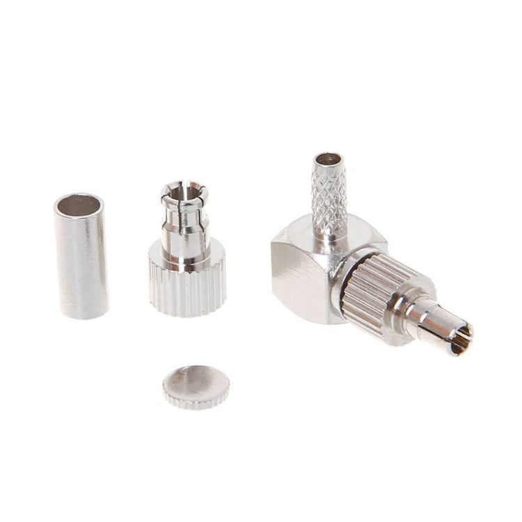 2 in 1 TS9 / CRC9 Male Right Angle RF Coaxial Card Connector for RG174 / 178 / 316 LMR100