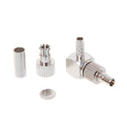 2 in 1 TS9 / CRC9 Male Right Angle RF Coaxial Card Connector for RG174 / 178 / 316 LMR100