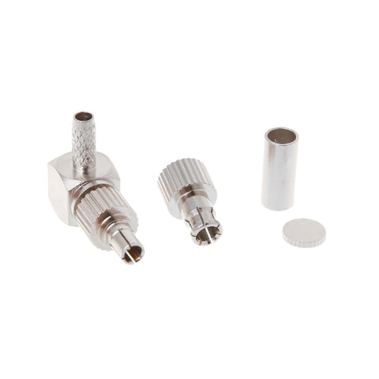 2 in 1 TS9 / CRC9 Male Right Angle RF Coaxial Card Connector for RG174 / 178 / 316 LMR100