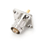 4 Flange BNC Female Jack Panel Chassis