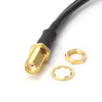 RG174 SMA Female to 2 x TS9 Male Connecting Cable Extension, Length: 15cm