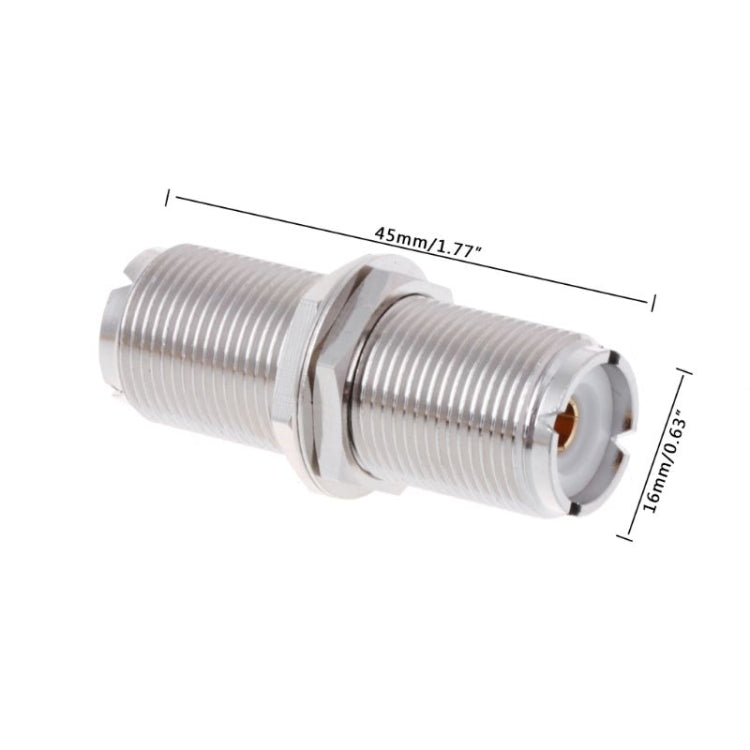 UHFKKY UHF Female to Female Connector Adpter, Extension Version — view 5