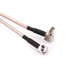 RG316 N Male to 2xTS9 / 2xCRC9 Male Plug Combiner Splitter Connecting Cable, Length: 15cm