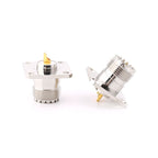 5 PCS UHF SO239 Female Flange Panel Chassis Cover Mount Adapter
