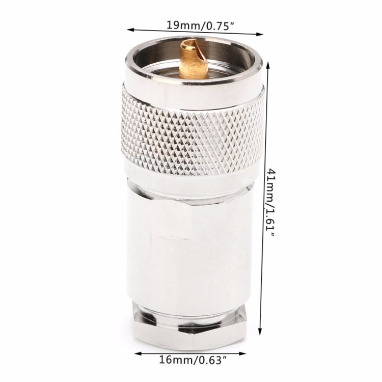 UHF Male PL259 Clamp Adapter — view 4