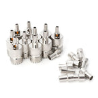 10 PCS UHF Female Jack SO239 Crimped RF Connector Coaxial Adapter for 2.5mm RG316 / RG179 and 2.85mm RG174 LMR100