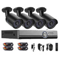 A4B5 4 Channel 720P 1.0 Mega Pixel 4 x Bullet AHD Cameras AHD DVR Kit, Support Night Vision / Motion Detection, IR Distance: 20m