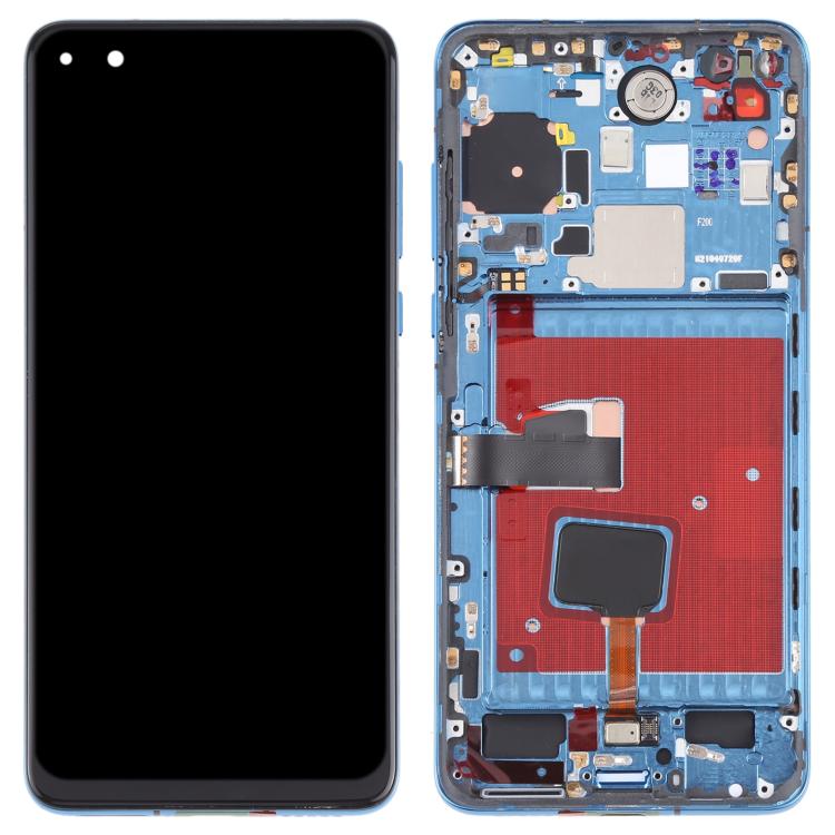 LCD Screen and Digitizer Full Assembly with Frame for Huawei P40
