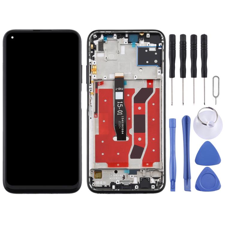 LCD Screen and Digitizer Full Assembly with Frame for Huawei P40 Lite — For Huawei P40 Lite
