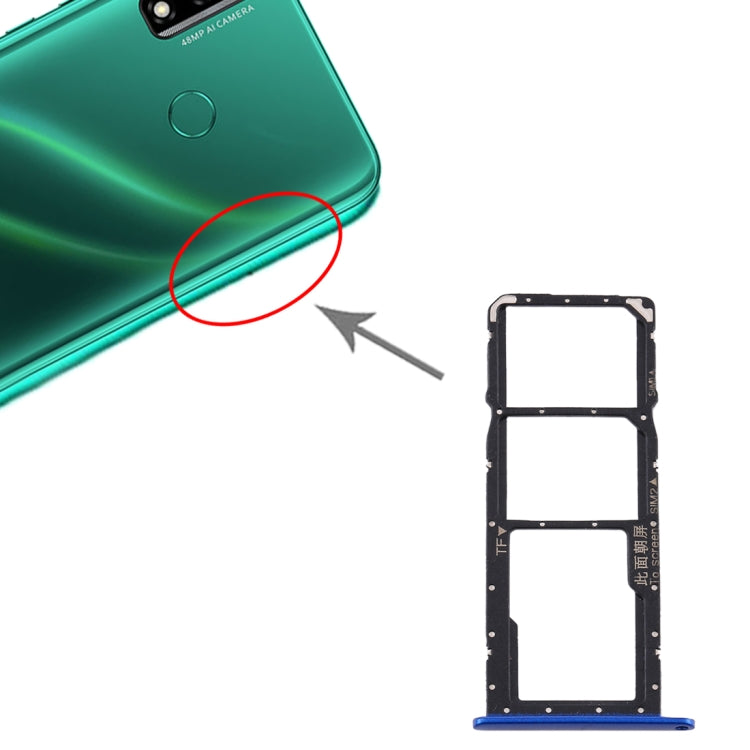 SIM Card Tray + SIM Card Tray + Micro SD Card Tray for Huawei Y8s