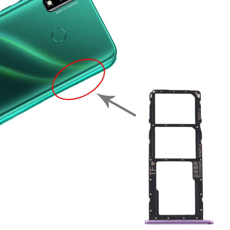 SIM Card Tray + SIM Card Tray + Micro SD Card Tray for Huawei Y8s