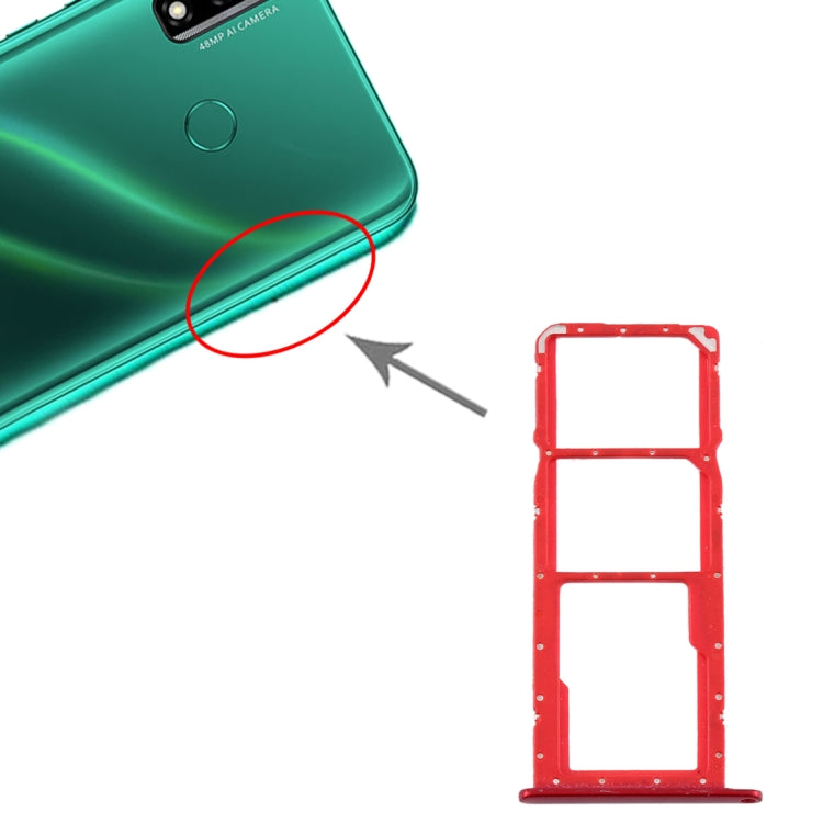 SIM Card Tray + SIM Card Tray + Micro SD Card Tray for Huawei Y8s