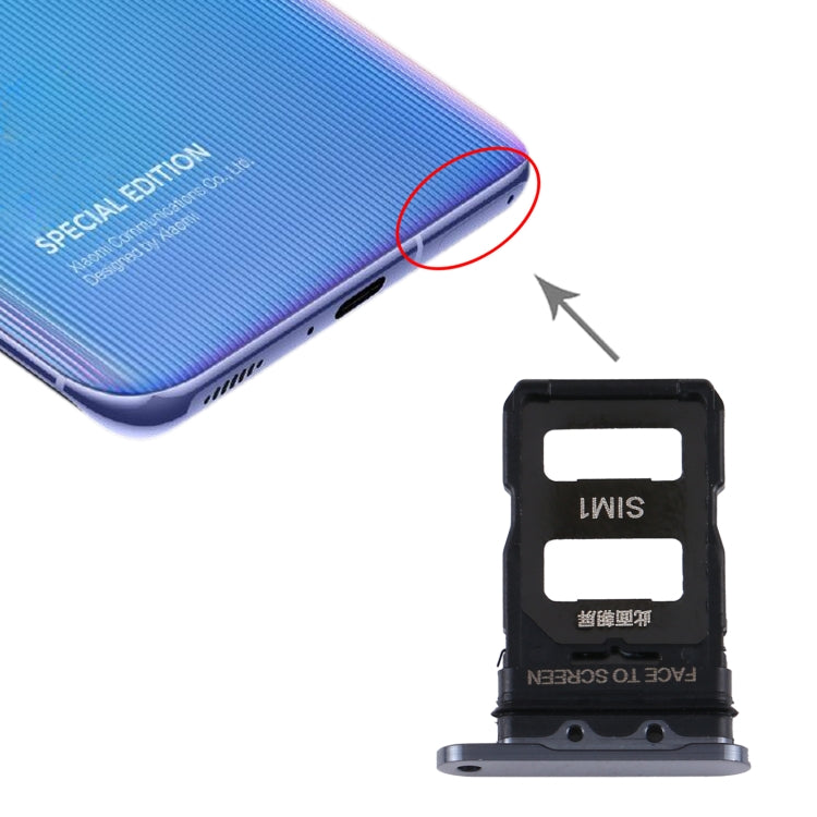 SIM Card Tray + SIM Card Tray for Xiaomi Mi 11, For Xiaomi Mi 11 — Silver