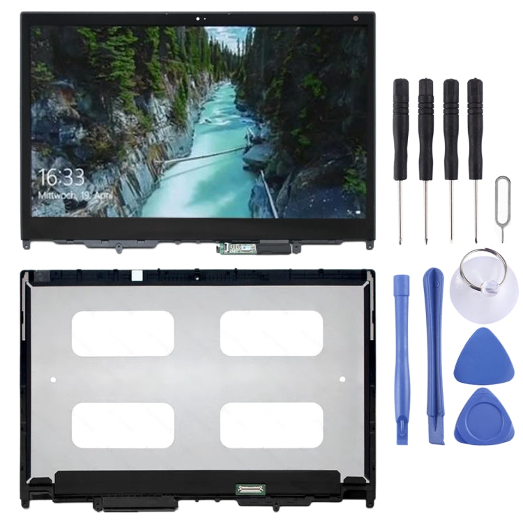 1920 x 1080 FHD LCD Screen and Digitizer Full Assembly with Frame for Lenovo Yoga 370-13 LP133WF4-SPA1