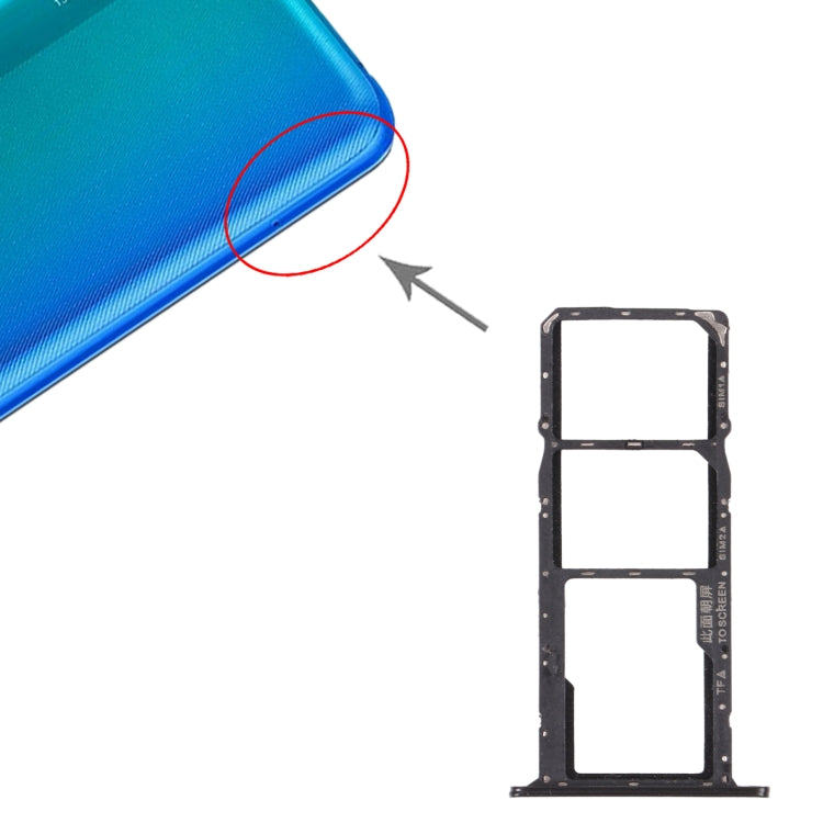 SIM Card Tray + SIM Card Tray + Micro SD Card Tray for Honor 8S 2020