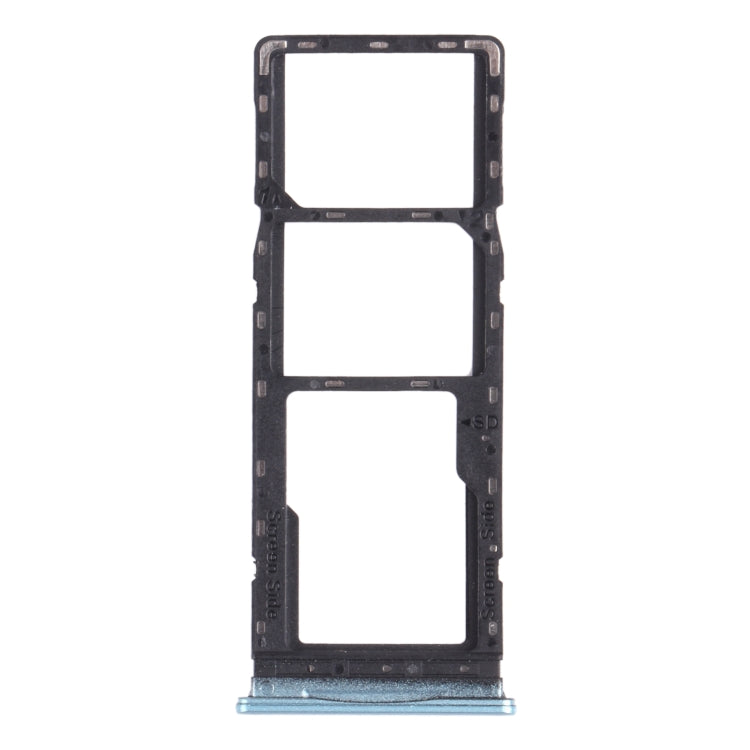 Smart 5(India) X688C X688B SIM Card Tray + SIM Card Tray + Micro SD Card Tray, For infinix Hot 10 Play — Blue