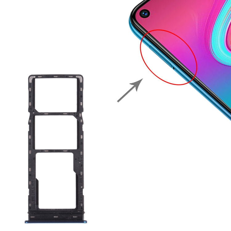 X652 SIM Card Tray + SIM Card Tray + Micro SD Card Tray, For infinix S5