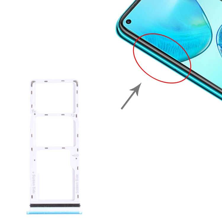 X683 SIM Card Tray + SIM Card Tray + Micro SD Card Tray, For Infinix Note 8i