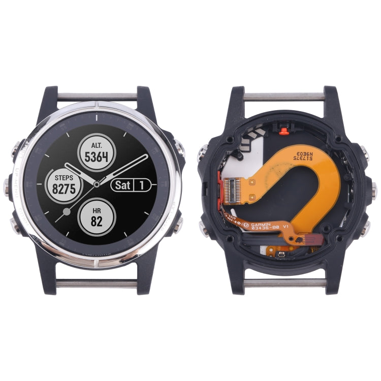 LCD Screen and Digitizer Full Assembly With Frame for Garmin Fenix 5S Plus Sapphire Version