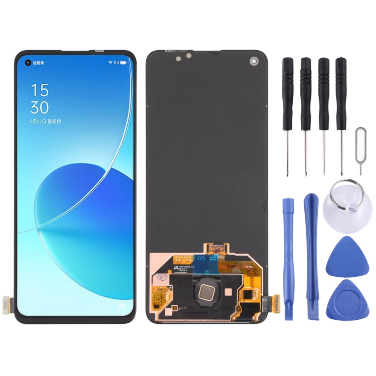 Original LCD Screen and Digitizer Full Assembly for OPPO Reno6 5G PEQM00 CPH2251