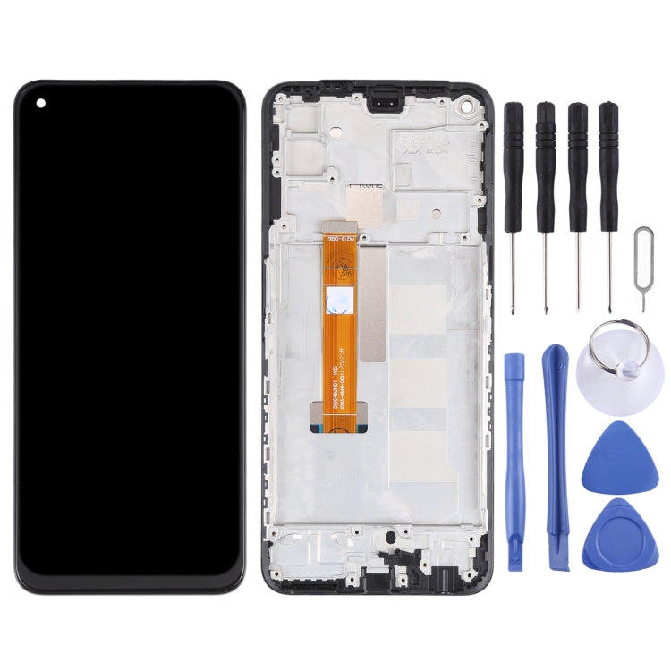 Original LCD Screen and Digitizer Full Assembly With Frame for OPPO Realme Q2 RMX2117