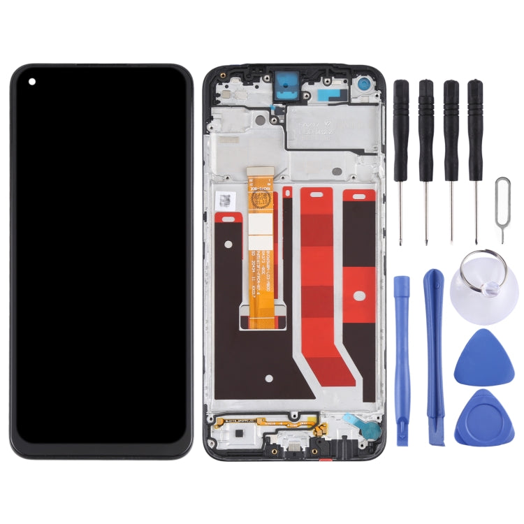 Original LCD Screen and Digitizer Full Assembly With Frame for OPPO A32 PDVM00 — For OPPO A32