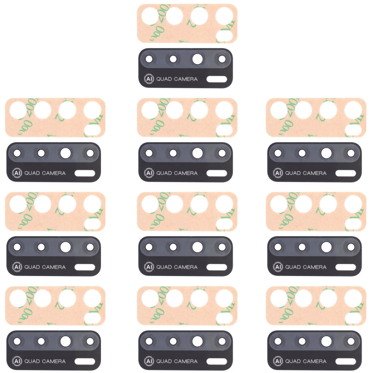 LC7 10pcs Back Camera Lens, For Tecno Pouvoir 4 / 4 Pro