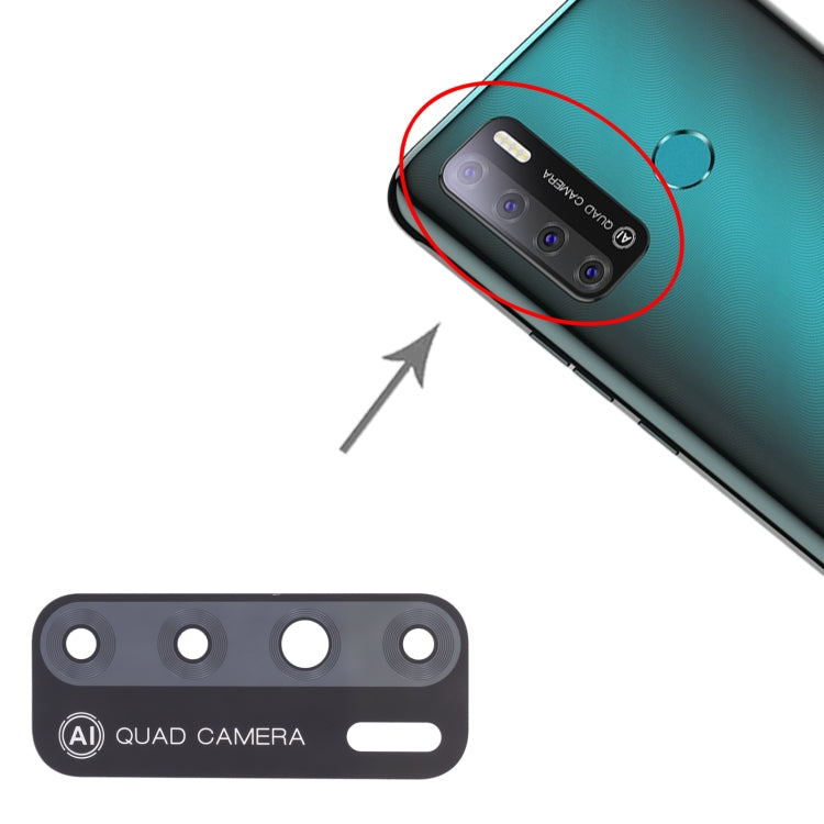 LC7 10pcs Back Camera Lens, For Tecno Pouvoir 4 / 4 Pro
