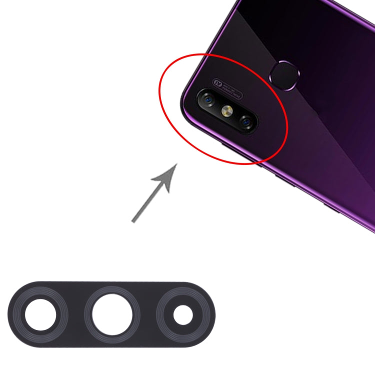 X653C 10pcs Back Camera Lens, For Infinix Smart 4c