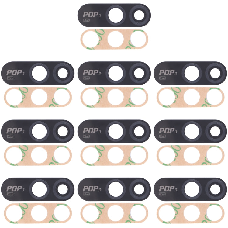 10pcs Back Camera Lens, For Tecno Pop 3 Plus