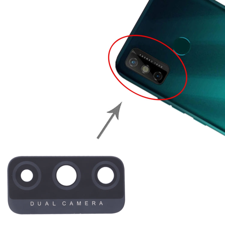 KE5j, KE5k 10pcs Back Camera Lens, For Tecno Spark 6 Go