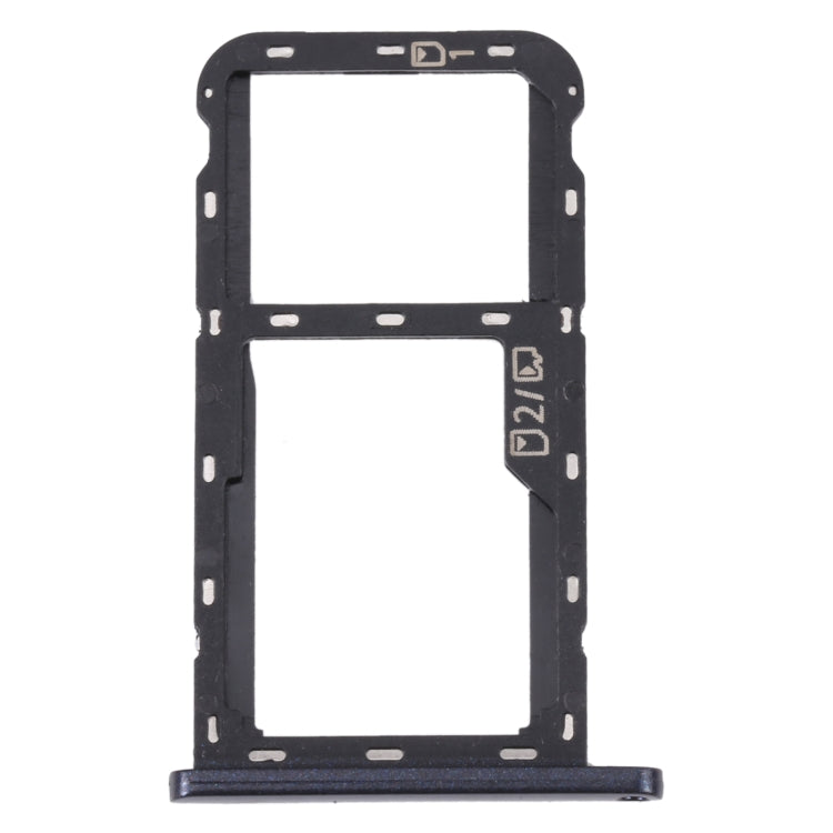 SIM Card Tray + SIM Card Tray / Micro SD Card Tray, For ZTE Blade A72