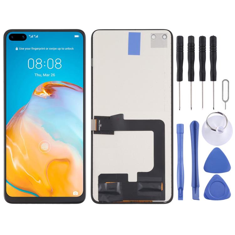 TFT Material LCD Screen and Digitizer Full Assembly (Not Supporting Fingerprint Identification) for Huawei P40