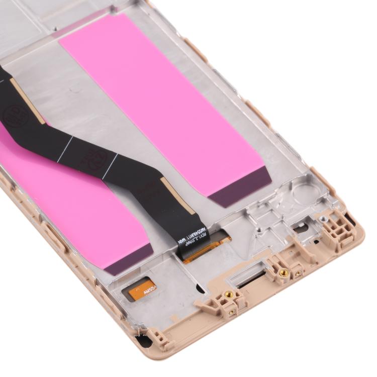 OLED Material LCD Screen and Digitizer Full Assembly with Frame for Huawei P9 Plus