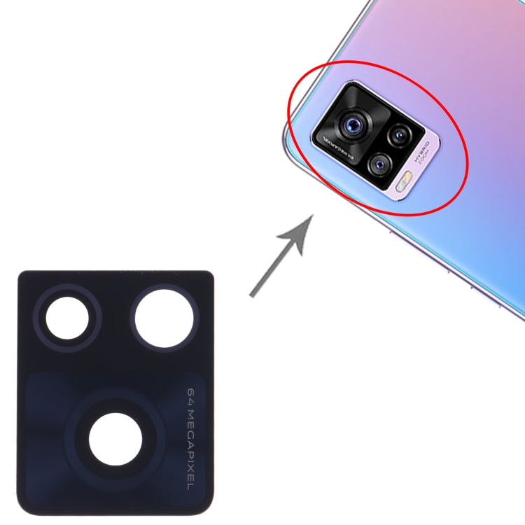 10pcs Back Camera Lens, For Vivo S7 / S7t / V20 / V20 Pro
