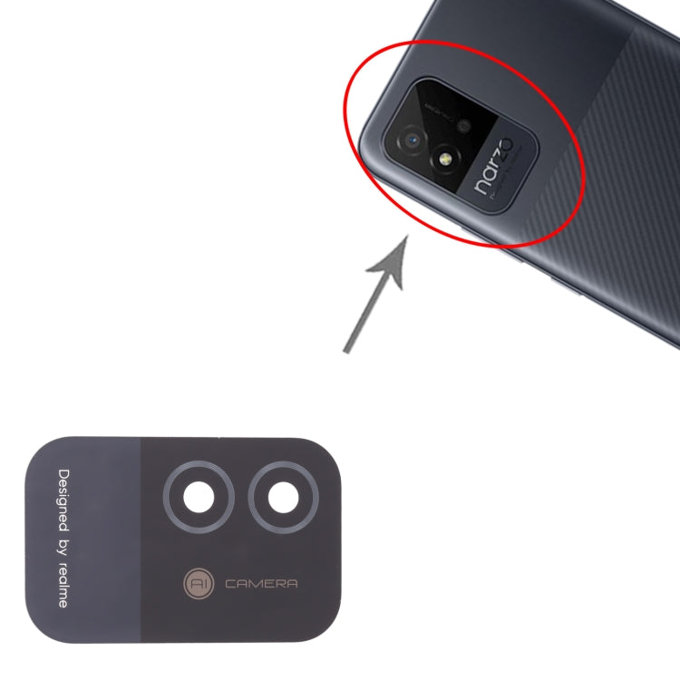RMX3235 10pcs Back Camera Lens, For OPPO Realme Narzo 50i