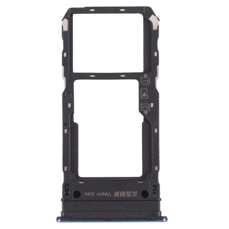 For vivo Y76s V2156A SIM Card Tray + SIM Card Tray / Micro SD Card Tray, For vivo Y76s — Silver