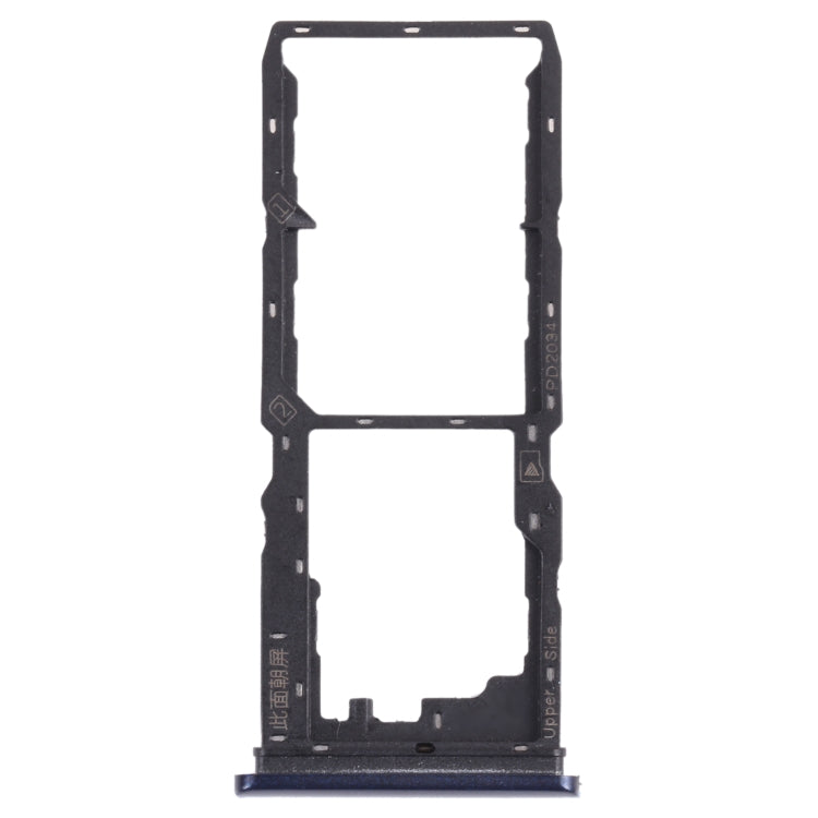 For vivo Y30 Standard / Y12s SIM Card Tray + SIM Card Tray + Micro SD Card Tray, For vivo Y30 Standard / Y12s — Blue