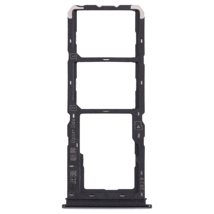V2028 SIM Card Tray + SIM Card Tray + Micro SD Card Tray, For vivo Y11s