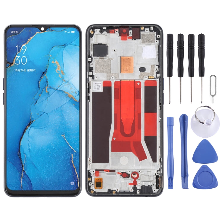 Original LCD Screen and Digitizer Full Assembly with Frame For OPPO Reno3 5G/Reno3 Youth/F15/Find X2 Lite/K7 5G