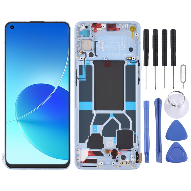 Original LCD Screen and Digitizer Full Assembly with Frame For OPPO Reno6 5G PEQM00 CPH2251 — view 7