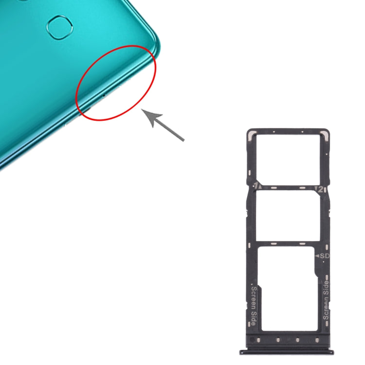 SIM Card Tray + SIM Card Tray + Micro SD Card Tray, For Infinix Hot 10s NFC/Hot 10s/Hot 10T