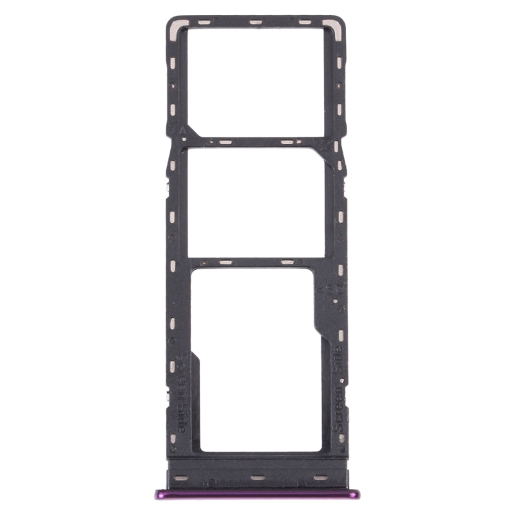 KC8S SIM Card Tray + SIM Card Tray + Micro SD Card Tray, For Tecno Spark 4 Lite