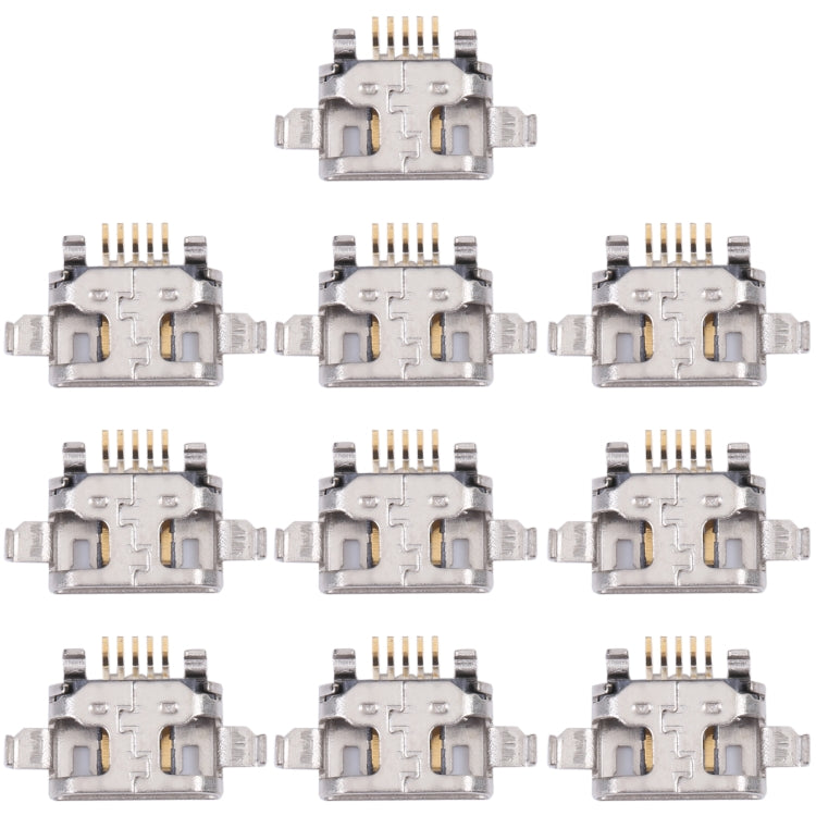 5011A 10pcs Charging Port Connector, For Alcatel A3 Plus